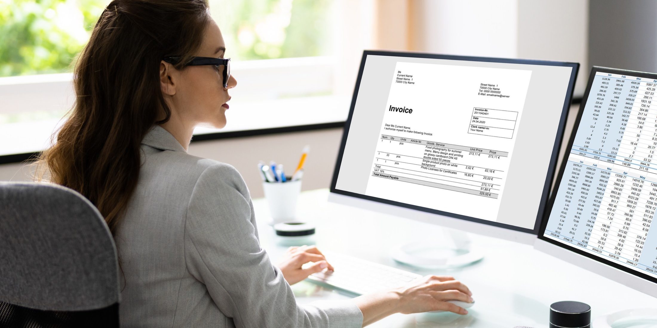Medical Account Manager Using Electronic Bill In Office